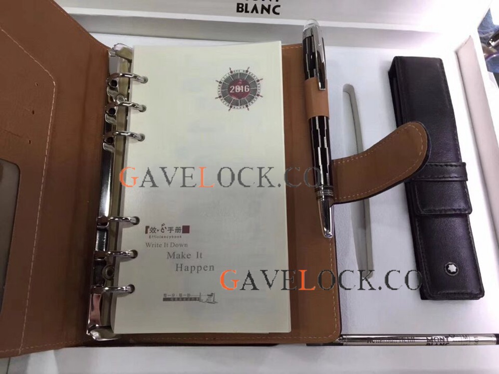 Replica Mont Blanc Starwalker Rollerball Pen & Montblanc Notebook Set